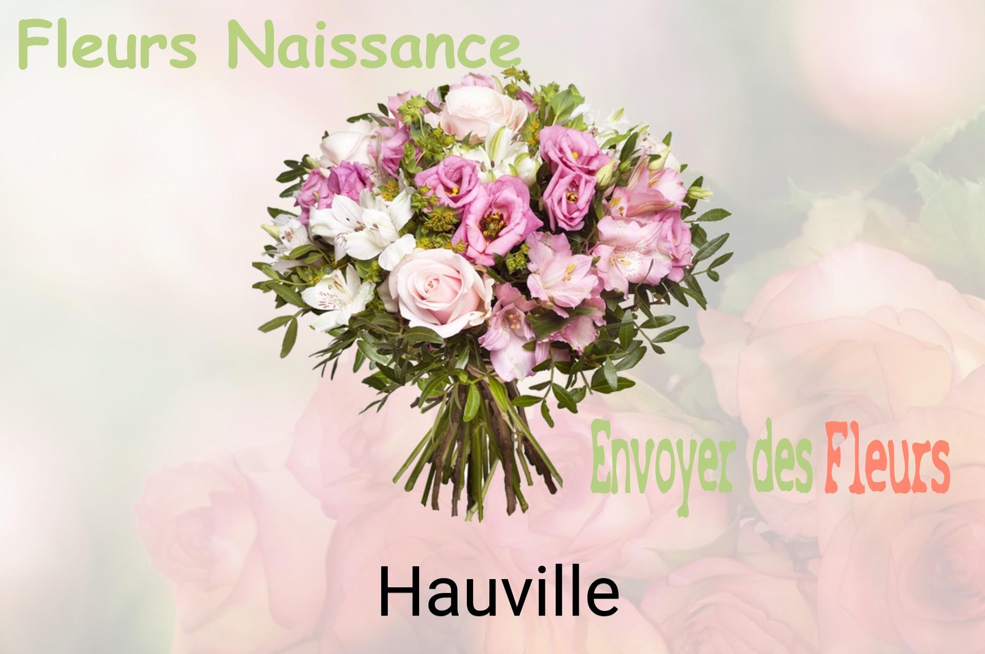 Bouquet de fleurs de naissance livré à Hauville